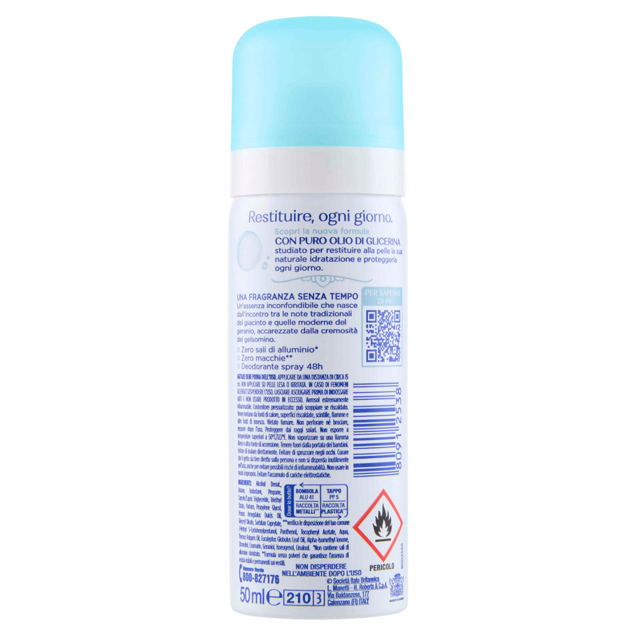 Deodorante spray neutro roberts minisize fresco blu ml 50 - Immagine 51