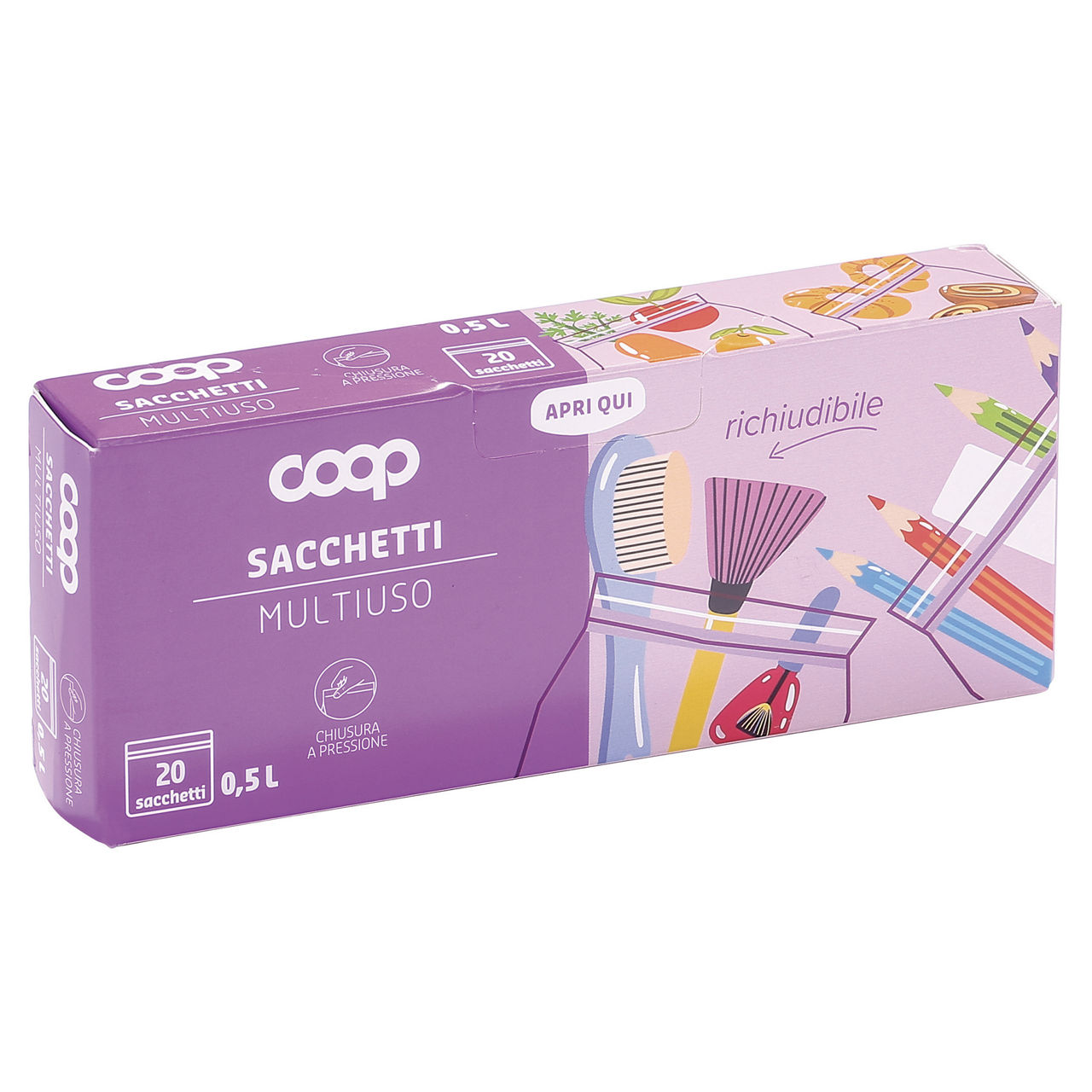 Sacchetti multiuso 20 pz da 0,5 lt