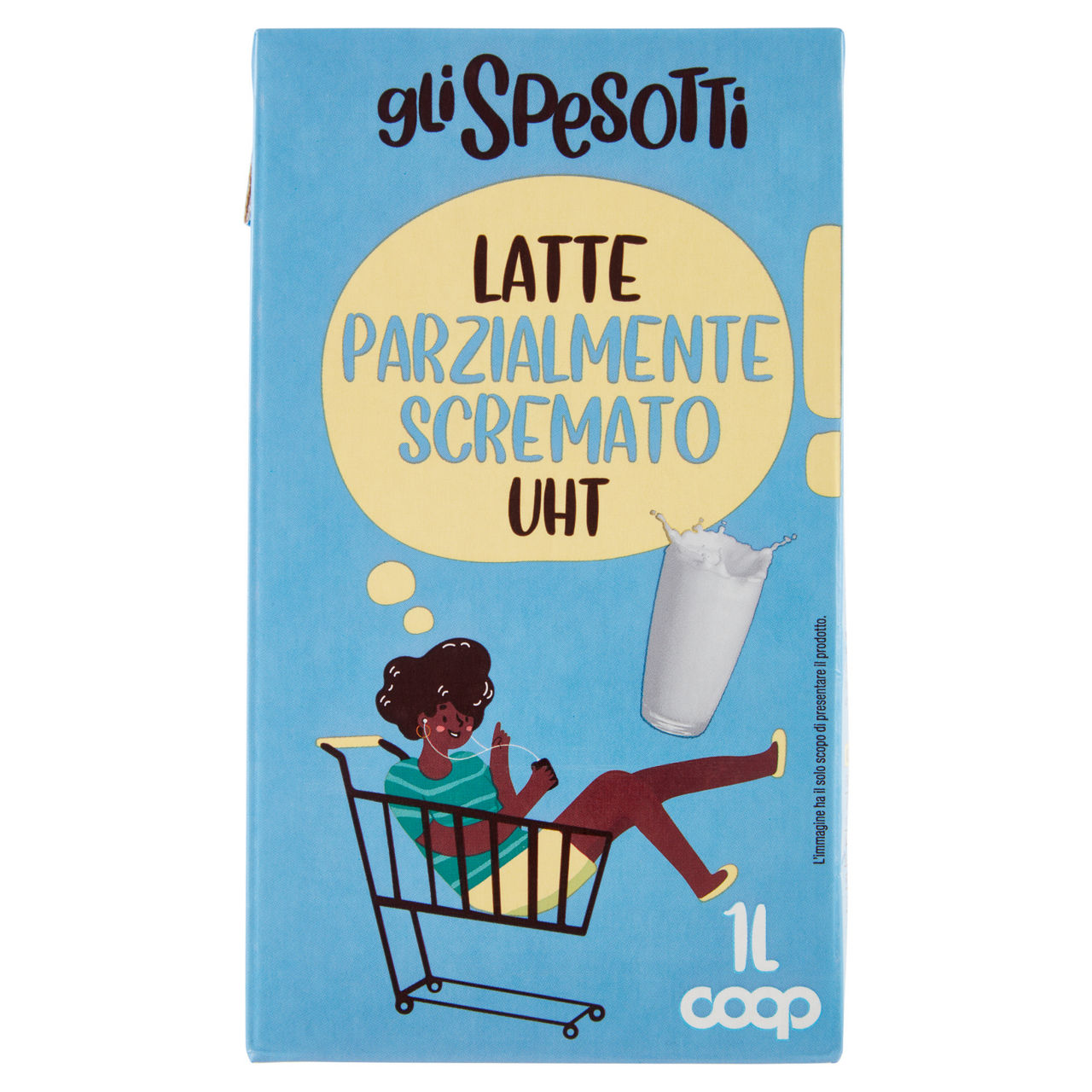 Latte parzialmente scremato UHT 1 lt - Immagine 01