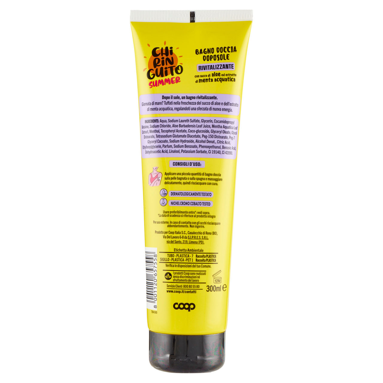 Bagno doccia doposole aloe e menta 300 ml - Immagine 51