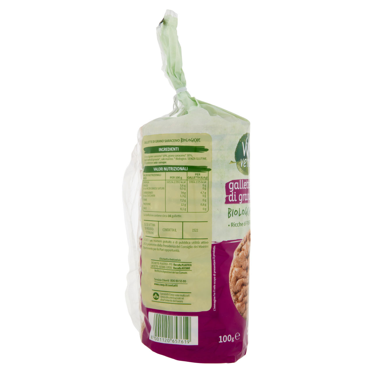 Gallette grano saraceno bio coop viviverde g100 - Immagine 11