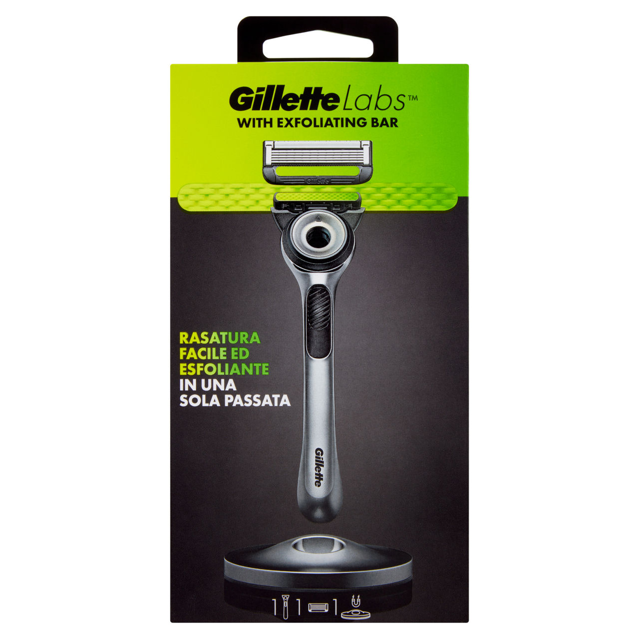 Rasoio gillette labs 1up silver pz.1 - Immagine 01