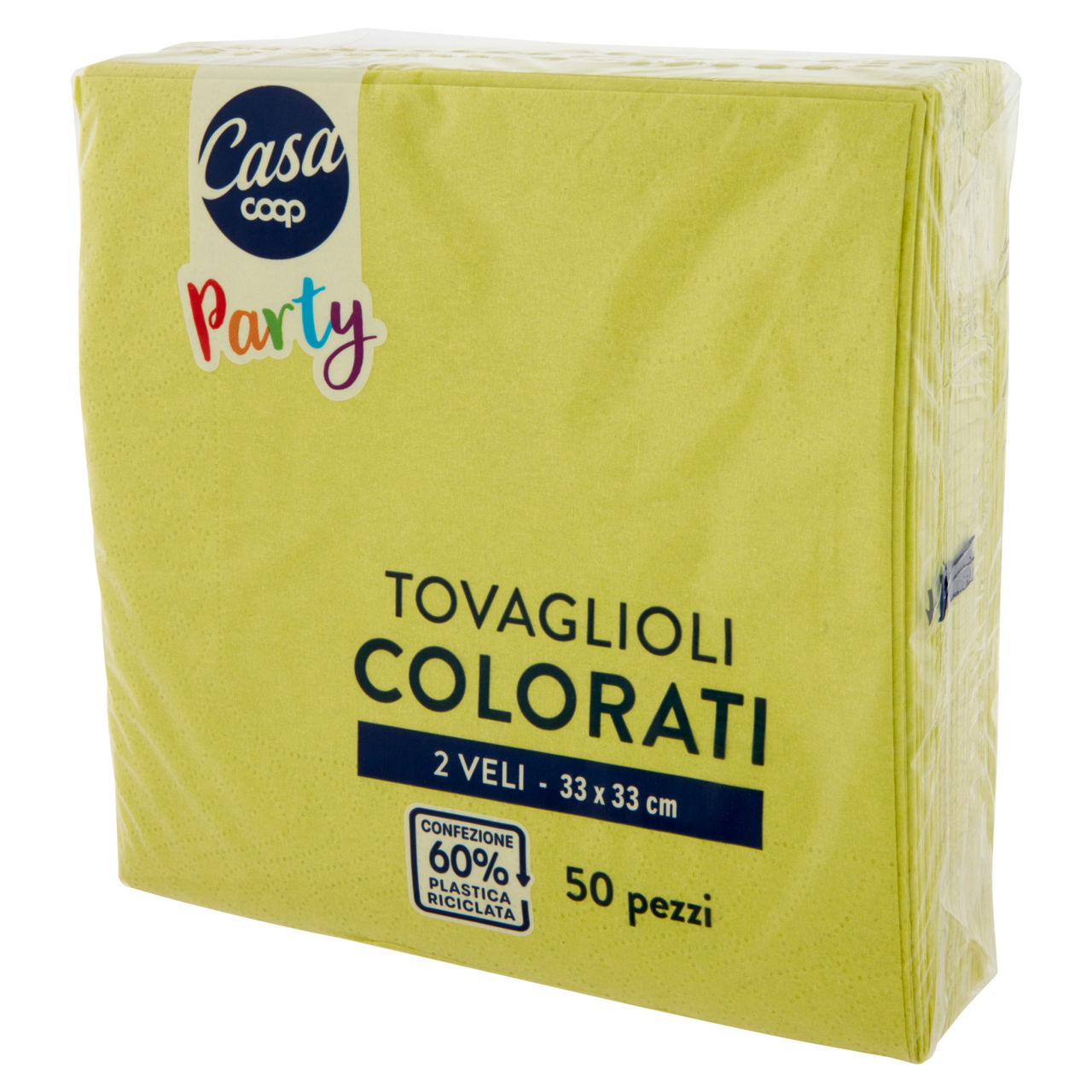 Tovaglioli colorati coop casa 2veli 33x33cm verdi fsc pz.50 - Immagine 61