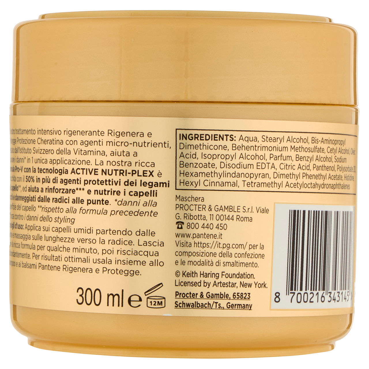 Maschera per capelli Protezione Cheratina rigenera e protegge 300 ml - Immagine 31