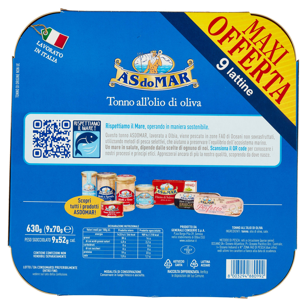 Tonno all'olio di oliva 9 pz x 70 gr - Immagine 51
