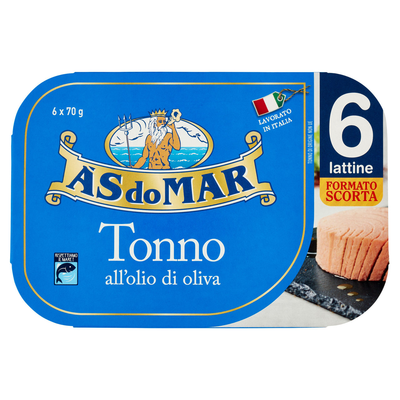 Tonno all'olio di oliva 6 pz x 70 gr