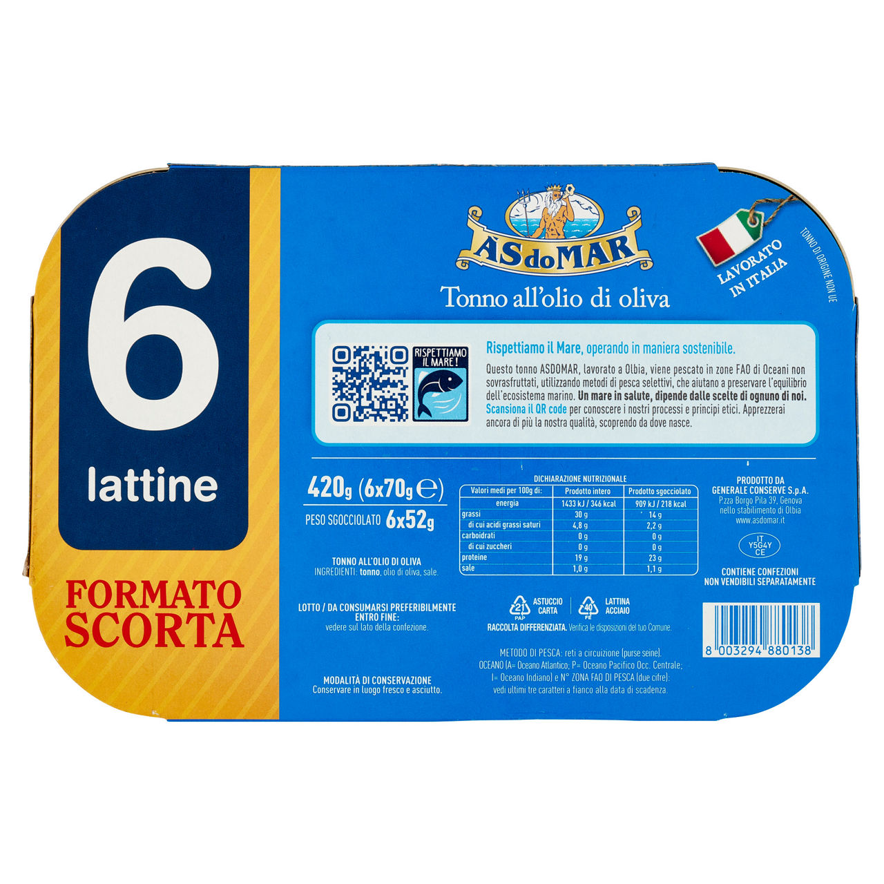 Tonno all'olio di oliva 6 pz x 70 gr - Immagine 51