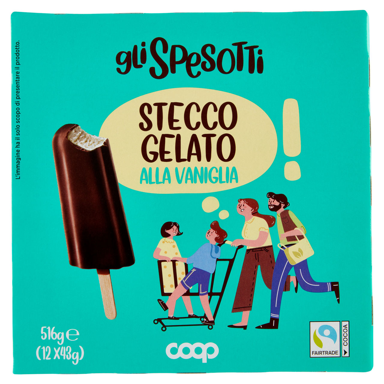 Stecco gelato alla vaniglia 12 pz 516 gr