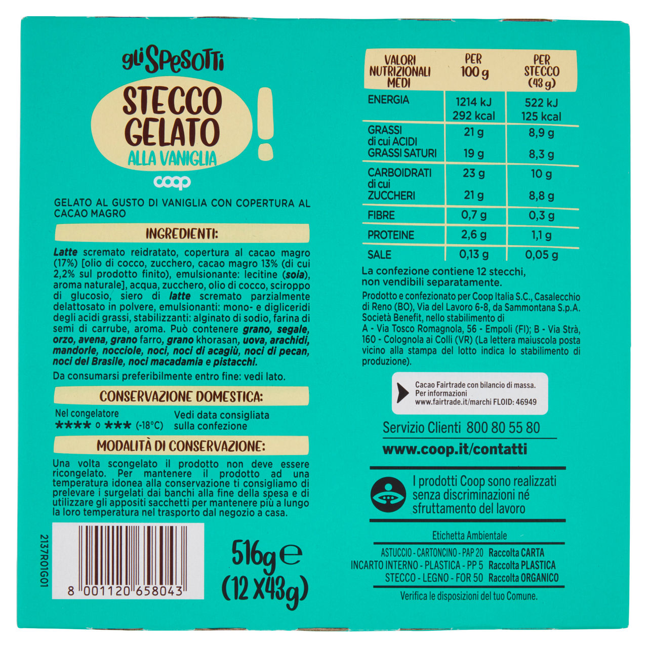 Stecco gelato alla vaniglia 12 pz 516 gr - Immagine 31