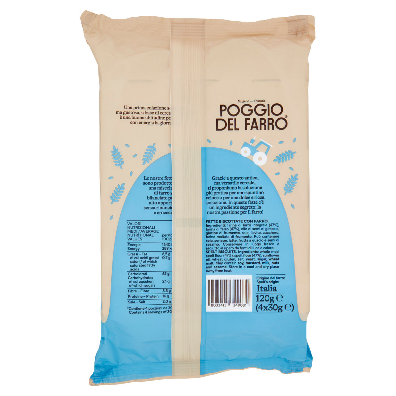Fette biscottate di farro integrale 120 gr - Immagine 21
