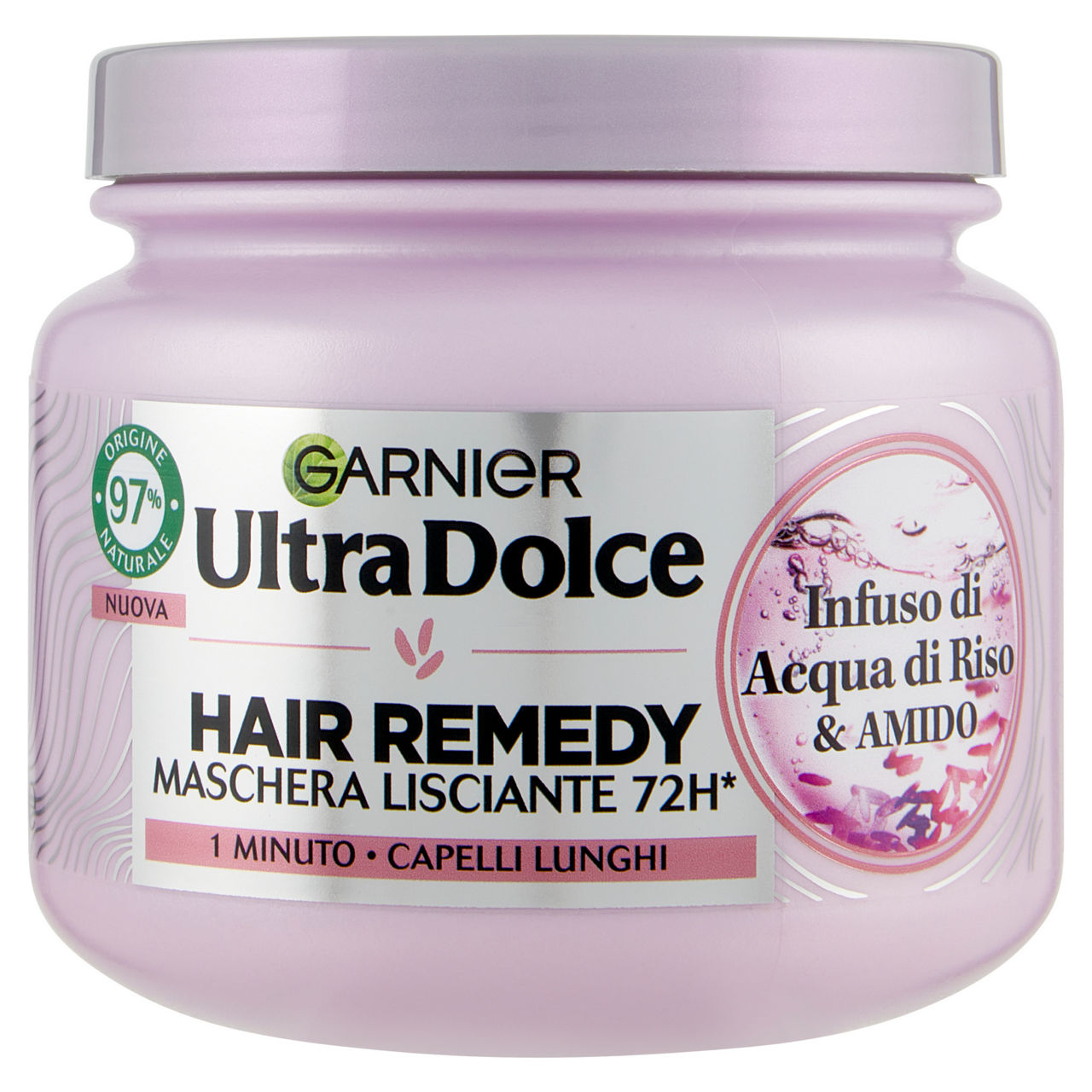 Maschera per capelli lisciante Hair Remedy infuso di acqua di riso amido 340 ml
