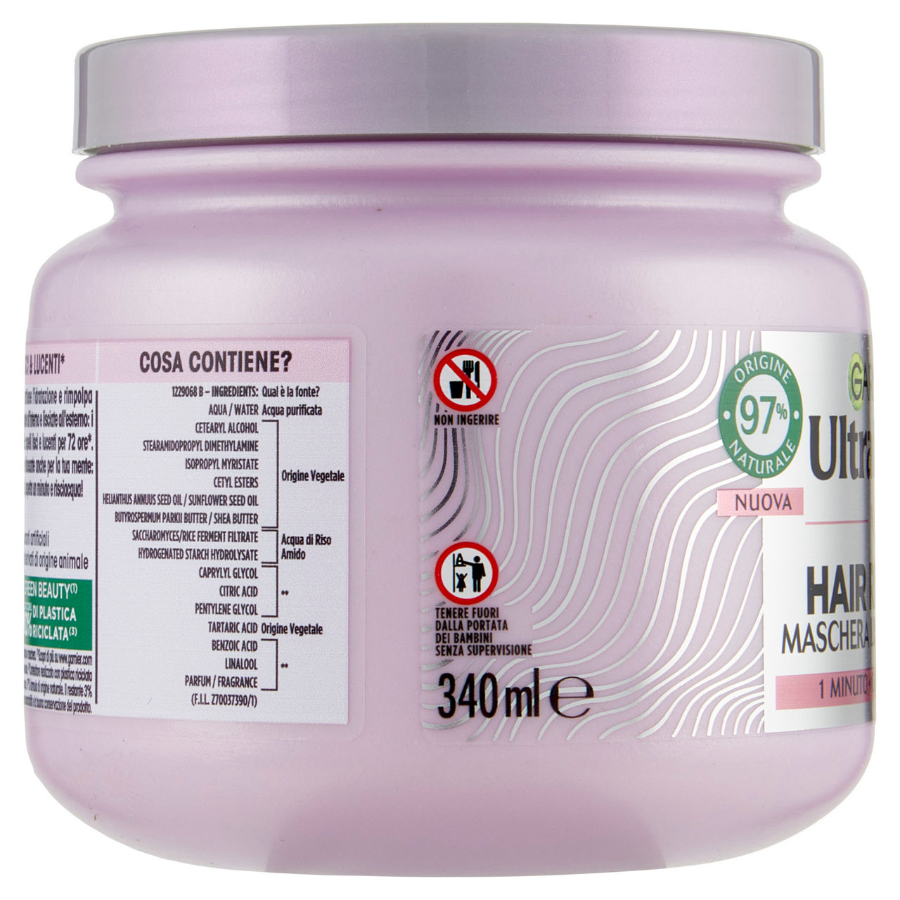 Maschera per capelli lisciante Hair Remedy infuso di acqua di riso amido 340 ml - Immagine 11