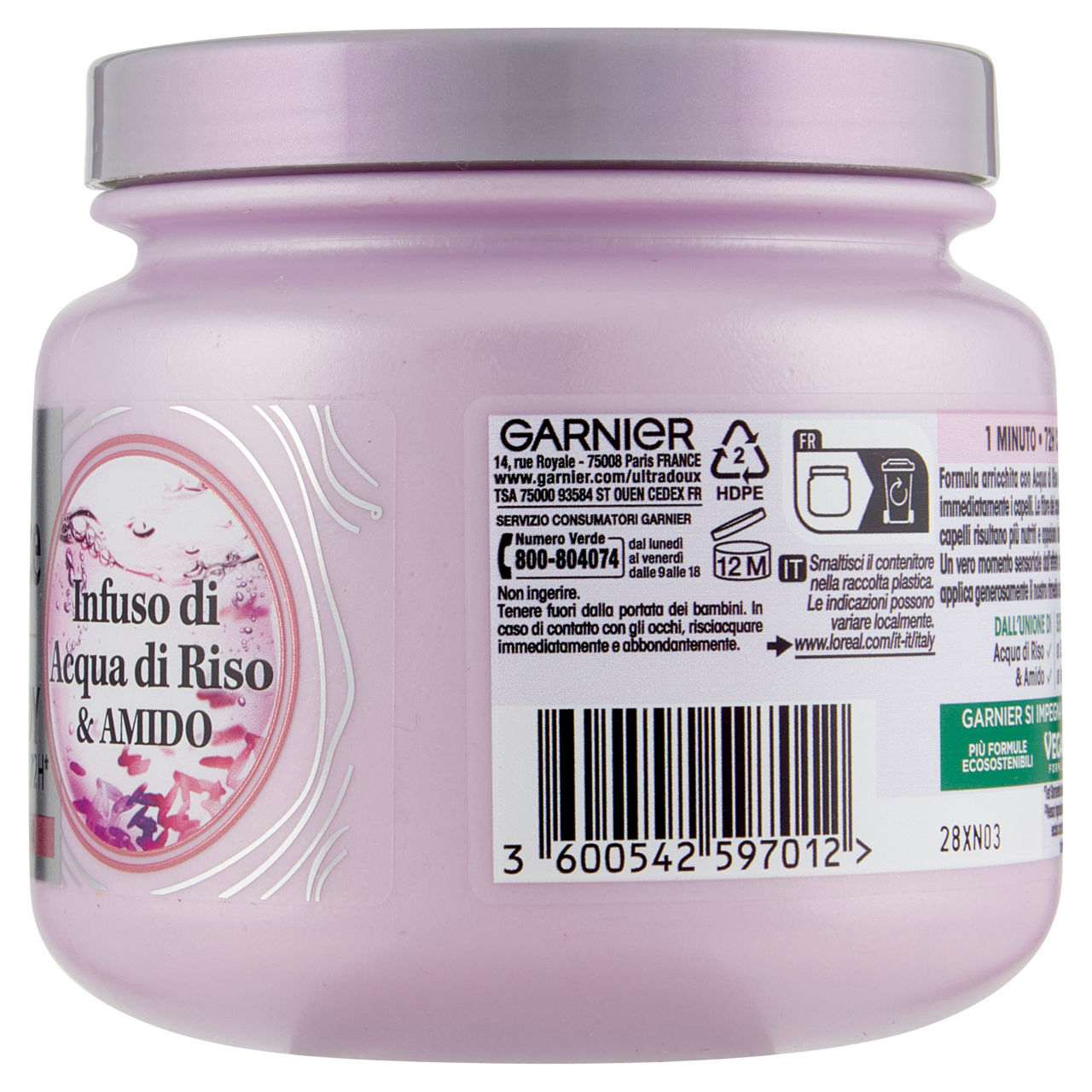 Maschera per capelli lisciante Hair Remedy infuso di acqua di riso amido 340 ml - Immagine 31