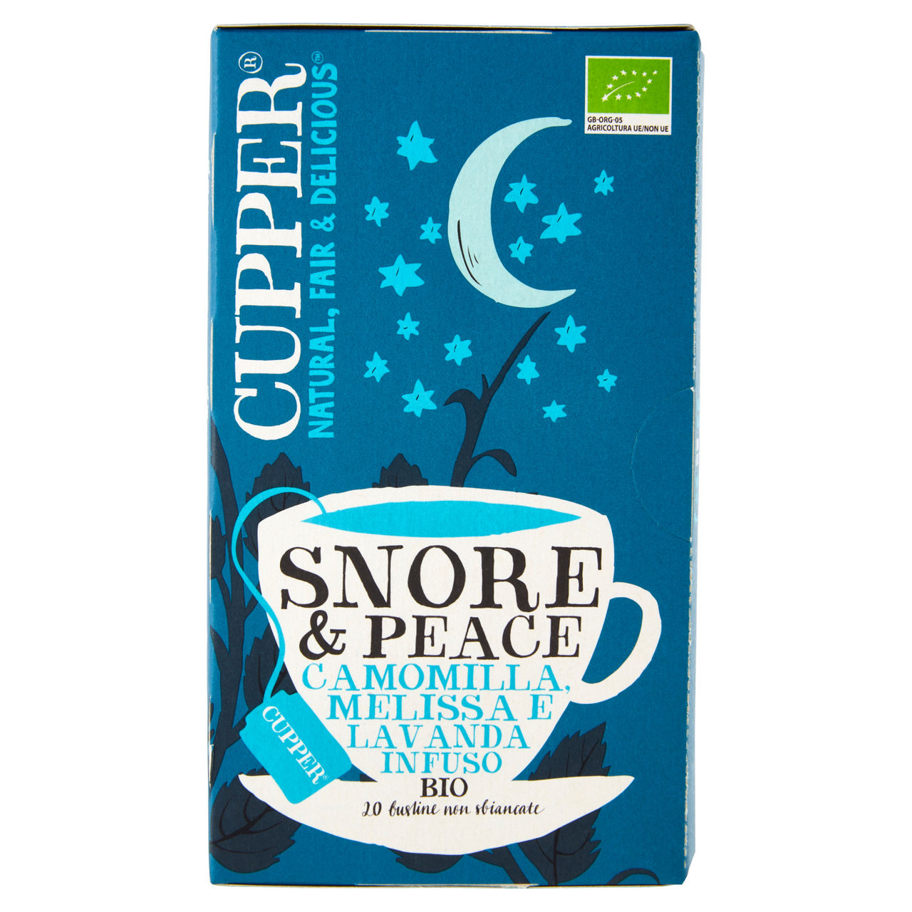 Infuso bio snore and peace camomilla melissa e lavanda 20 filtri - Immagine 01
