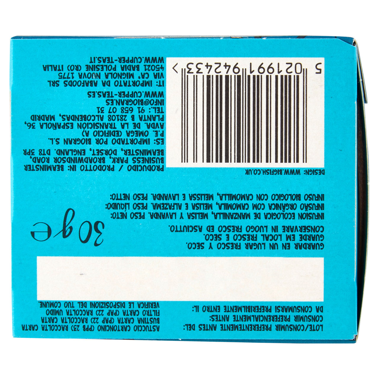 Infuso bio snore and peace camomilla melissa e lavanda 20 filtri - Immagine 41