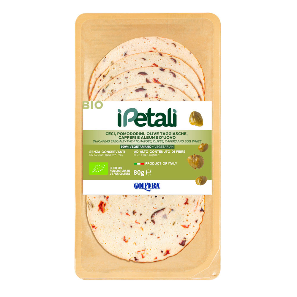 Affettato vegetariano ceci pomodori olive 80 gr