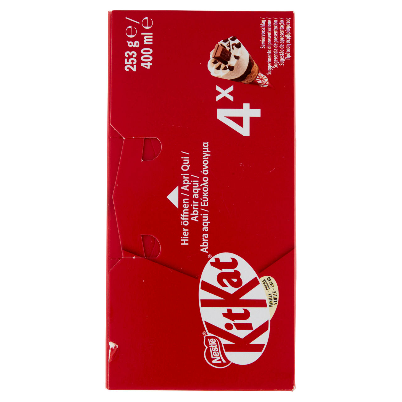 Cono gelato gusto vaniglia e cioccolato 4 pz 253 gr - Immagine 41