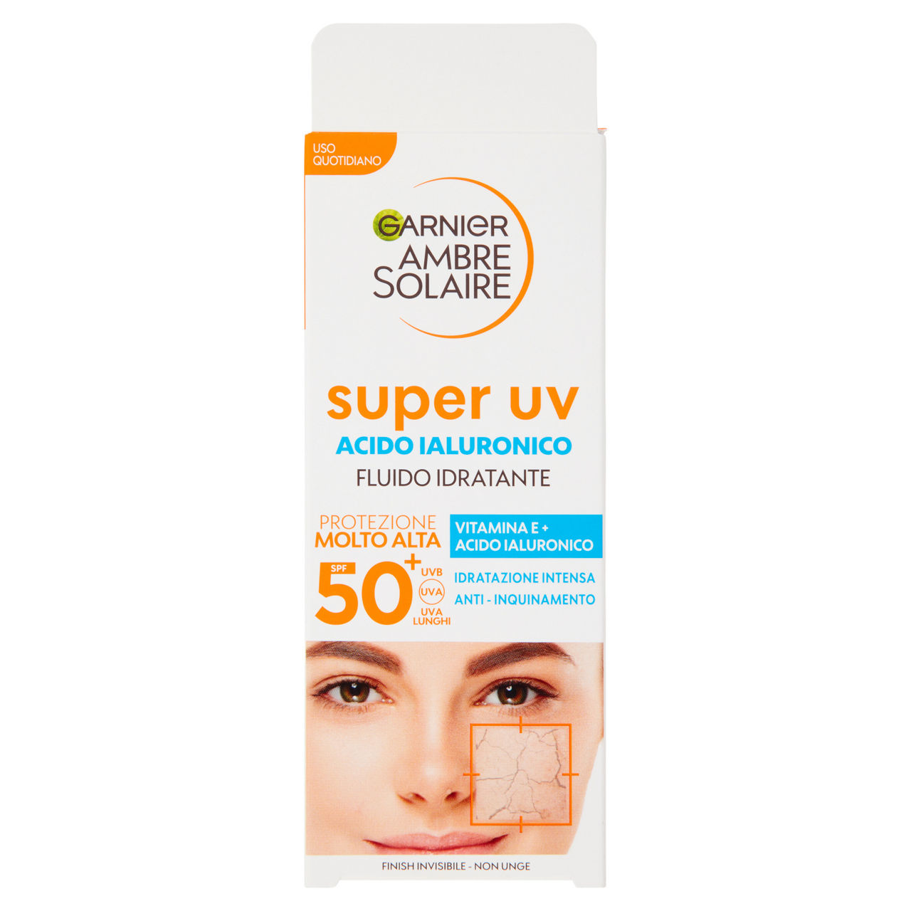 Solare viso idratante acido ialuronico SPF 50+ ml 40