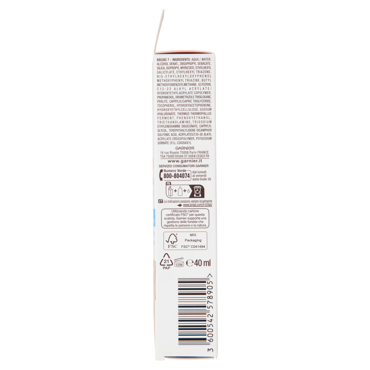 Solare viso idratante acido ialuronico SPF 50+ ml 40 - Immagine 11