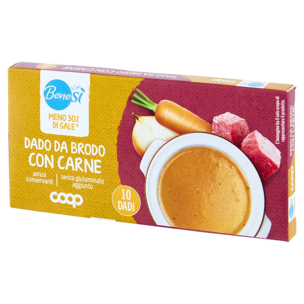 Dado da brodo con carne a ridotto contenuto di sale 10 cubi 90 gr - Immagine 51