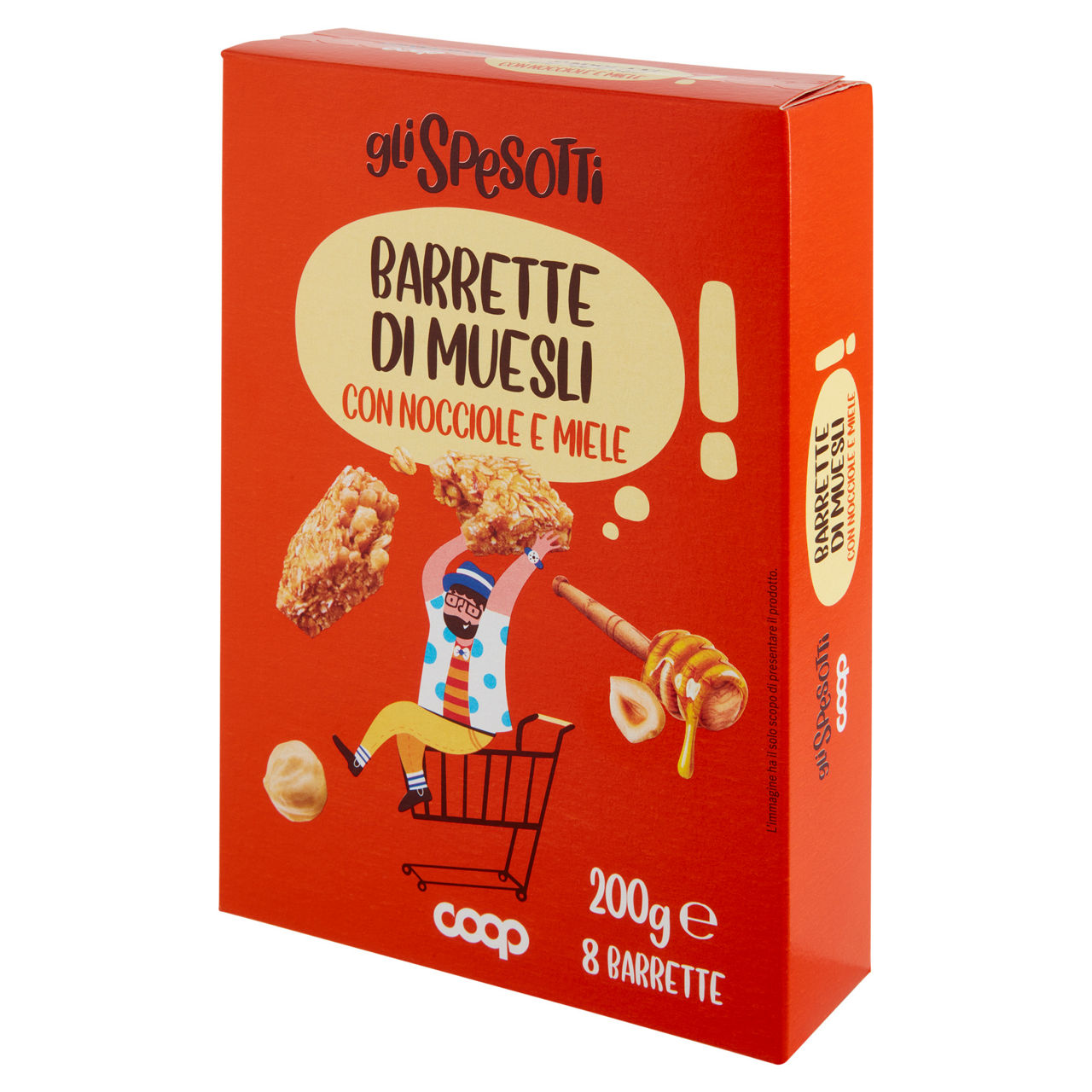 Barretta gli spesotti muesli con nocciole e miele 8 pezzi g200 - Immagine 21