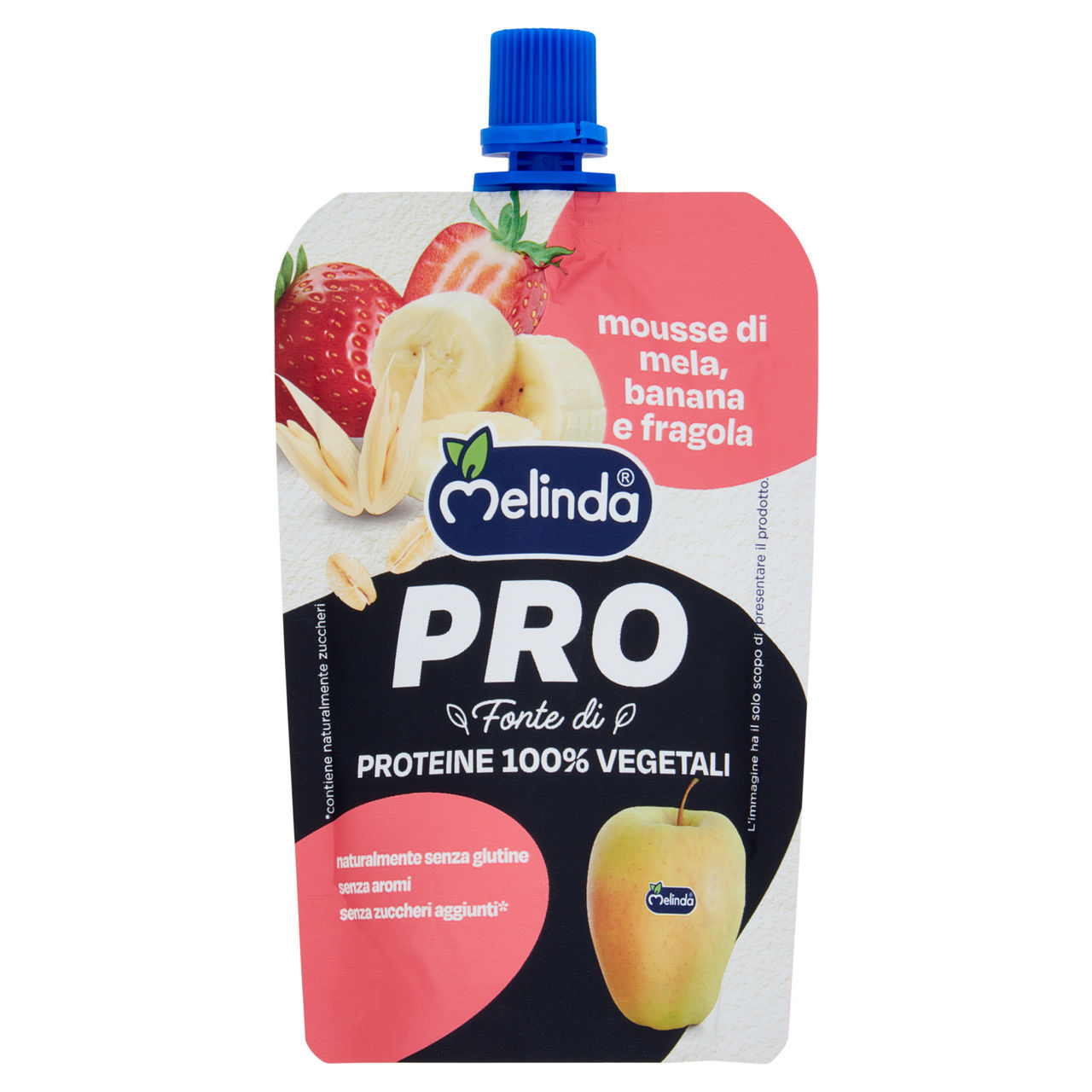 Mousse proteica di mela banana e fragola 100 gr - Immagine 01