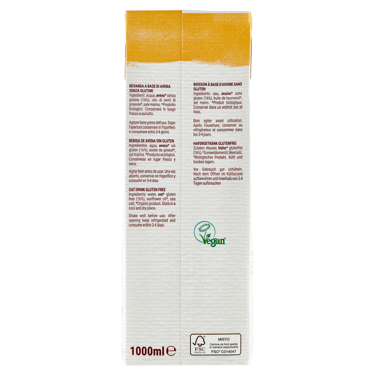 Bevanda d'avena bio senza zuccheri aggiunti 1 lt - Immagine 41