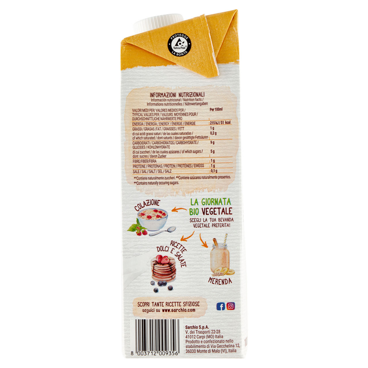 Bevanda d'avena bio senza zuccheri aggiunti 1 lt - Immagine 21