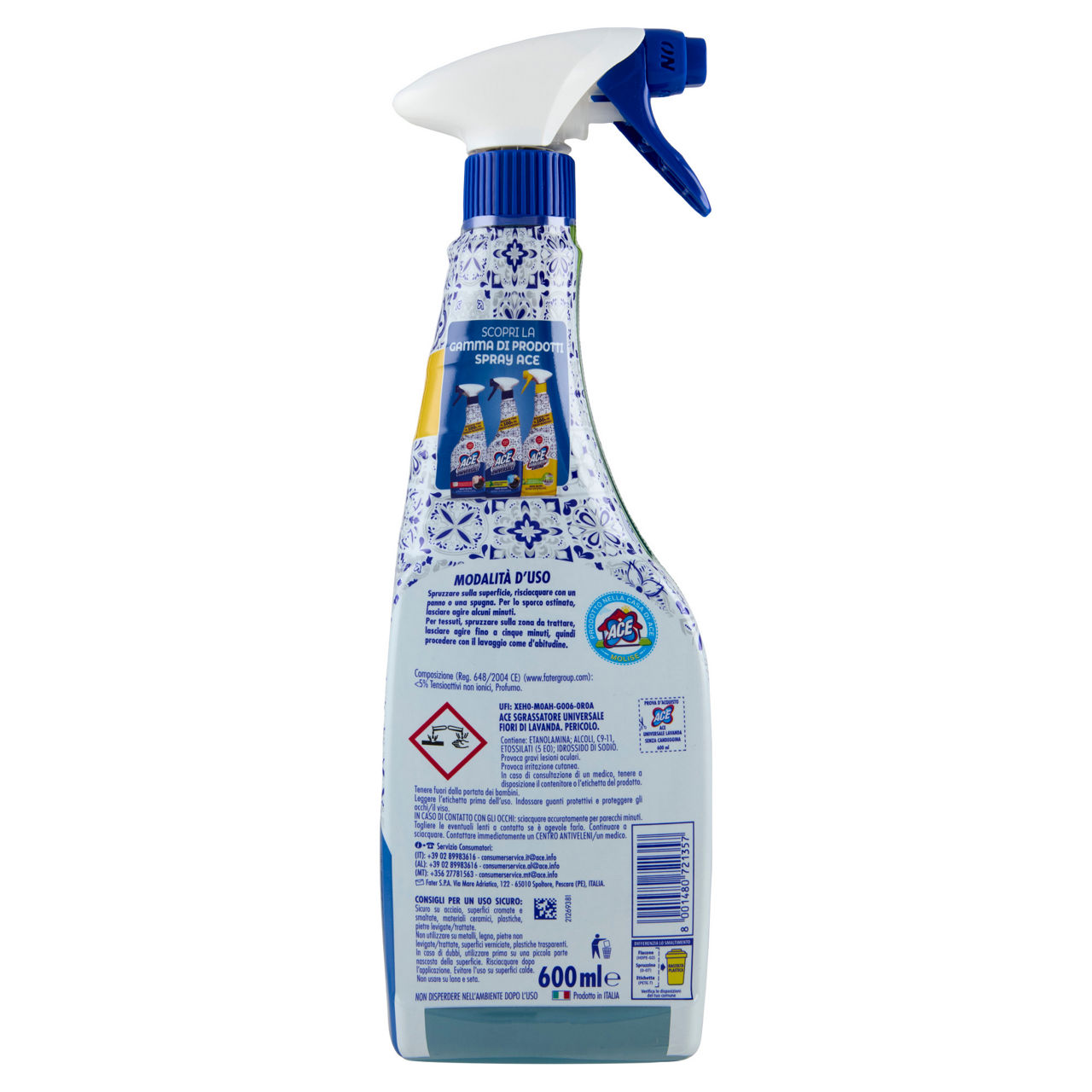 Sgrassatore spray universale fiori di lavanda 600 ml - Immagine 71