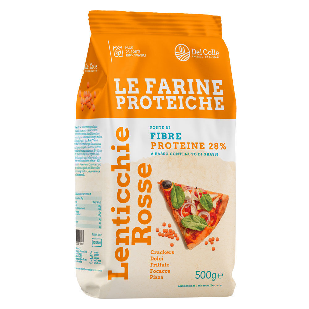 Farina di lenticchie rosse 500 gr