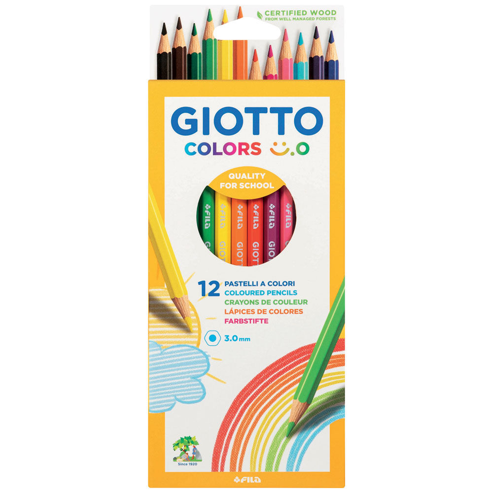 Matite colorate Colors Smile 12 pz - Immagine 01