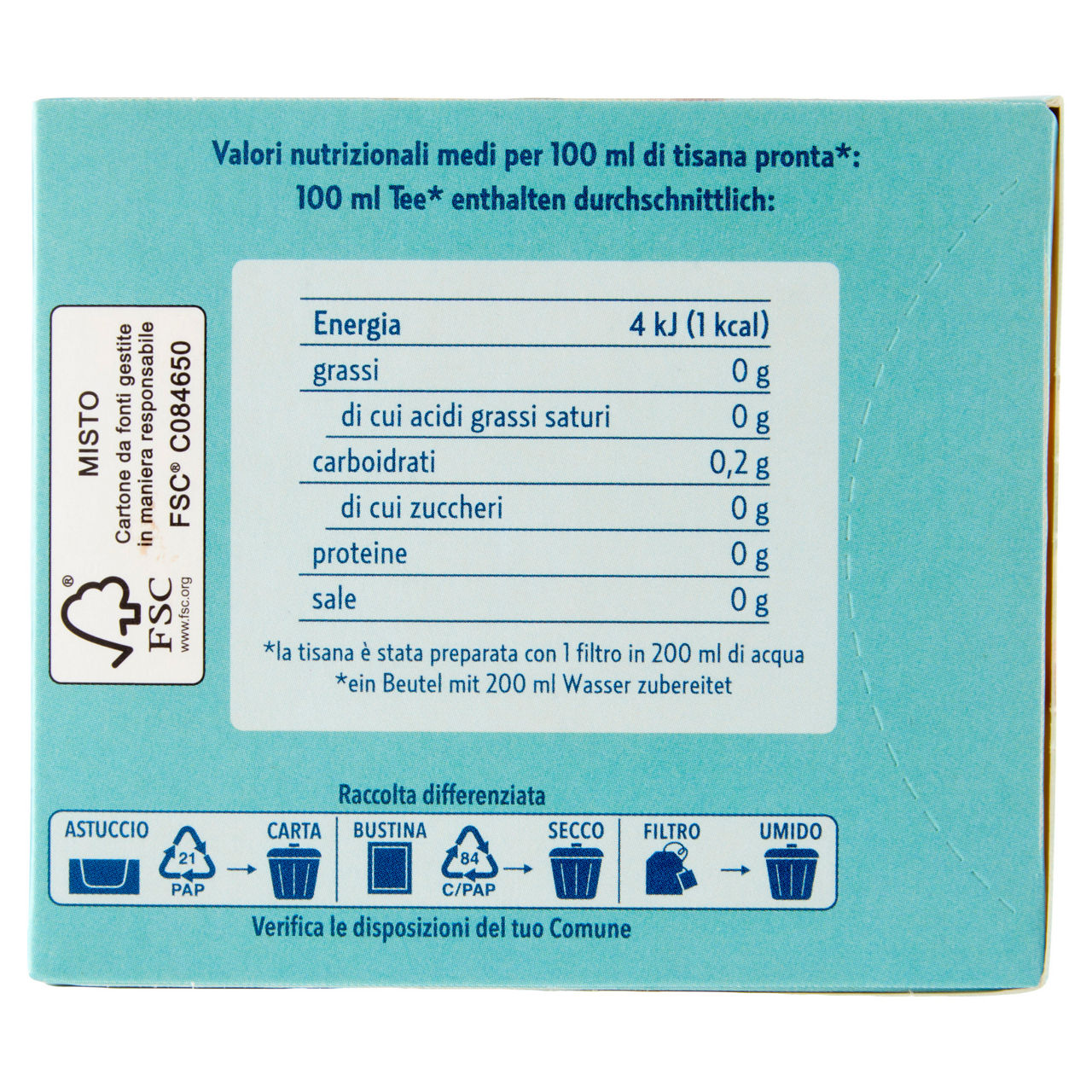 Tisana fredda Sgonfia e Drena con tarassaco e ciliegia 18 filtri - Immagine 31