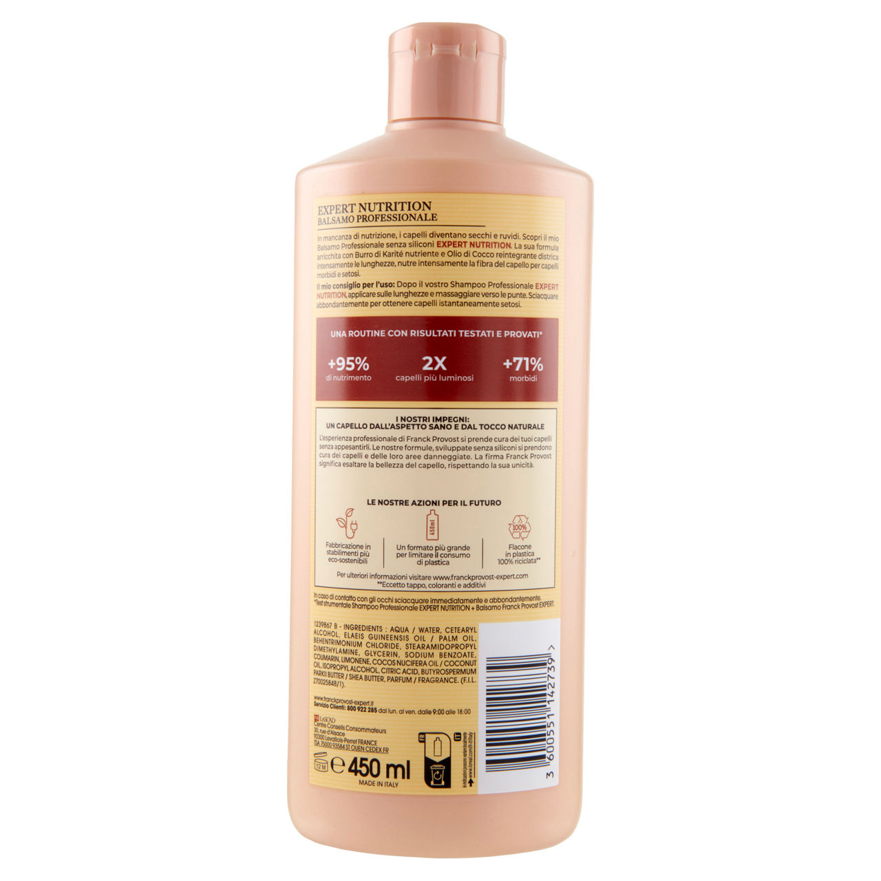 Balsamo per capelli trattati franck provost nutrition ml 450 - Immagine 41