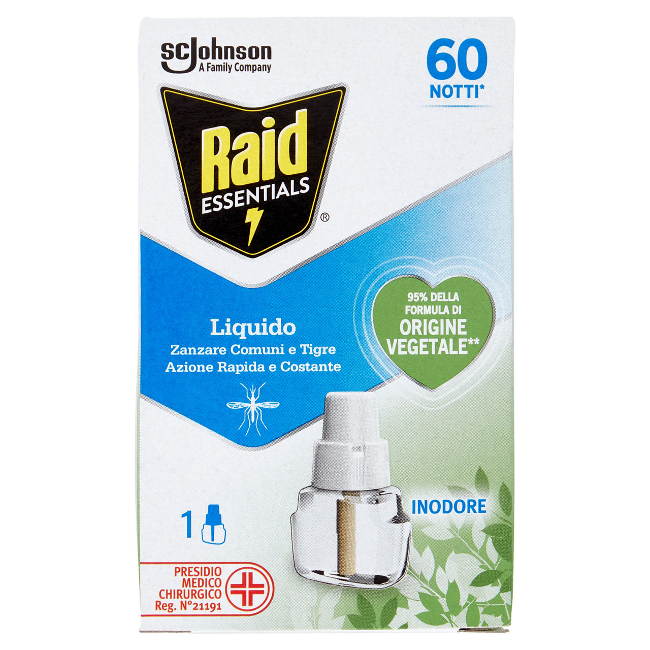 Ricarica liquida Essentials per insetticida 60 notti 36 ml
