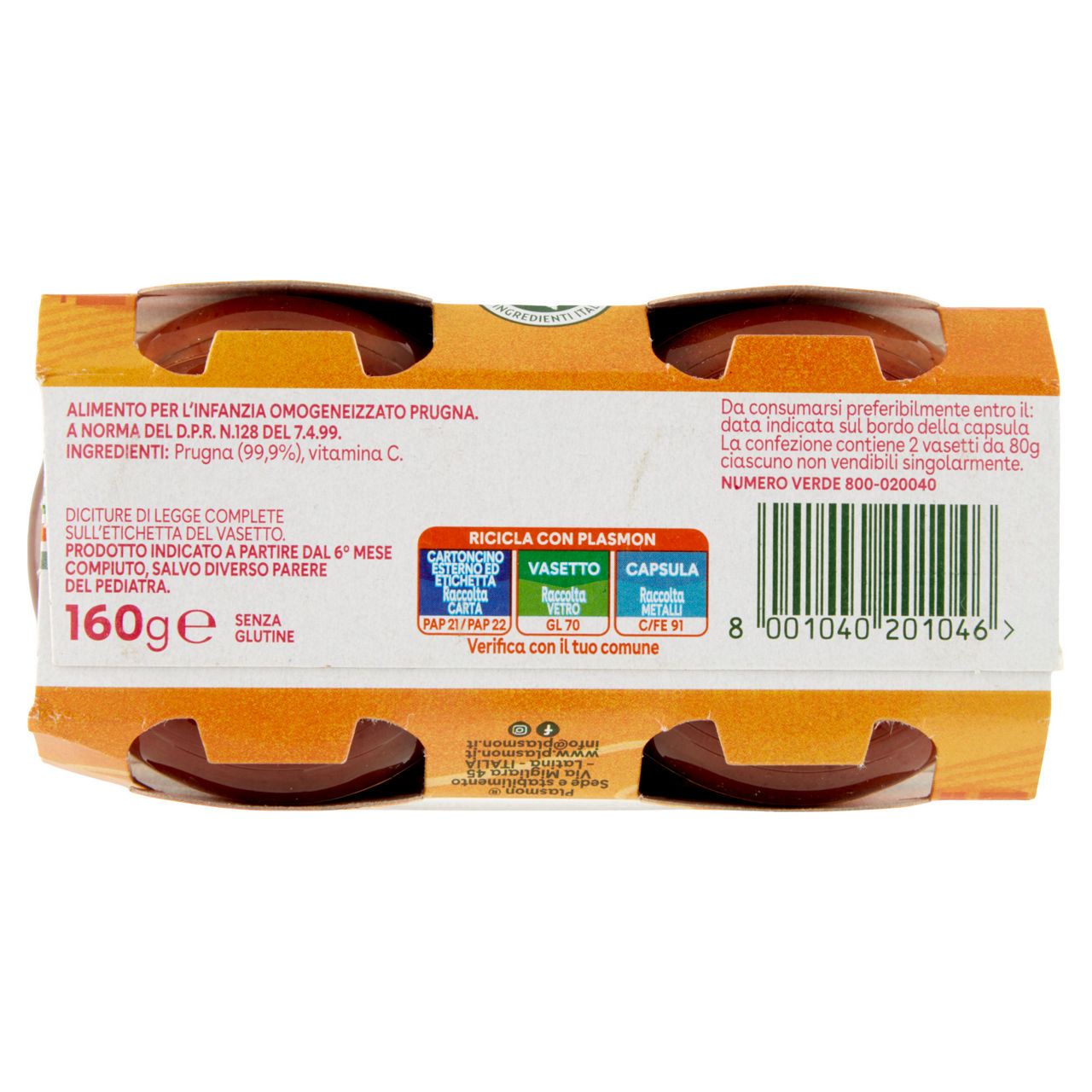 Omogeneizzato alla prugna 2 pz x 80 gr - Immagine 31