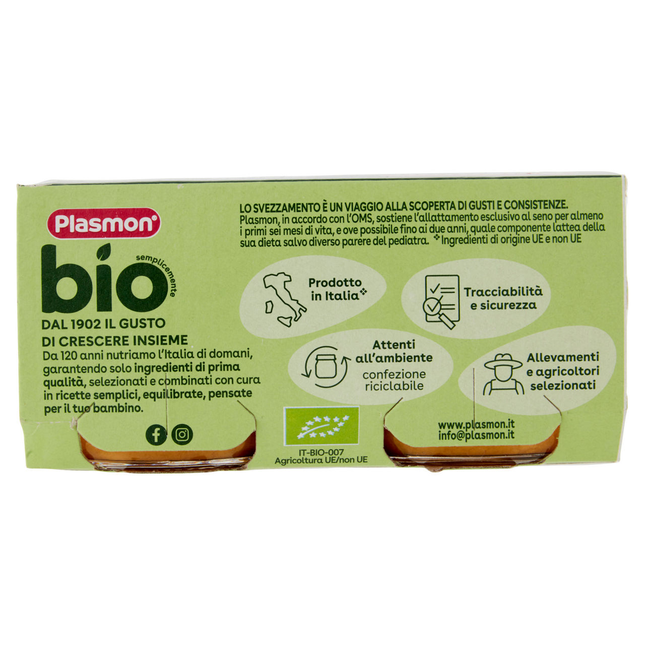 Omogeneizzato manzo bio plasmon g 2x80 g 160 - Immagine 21