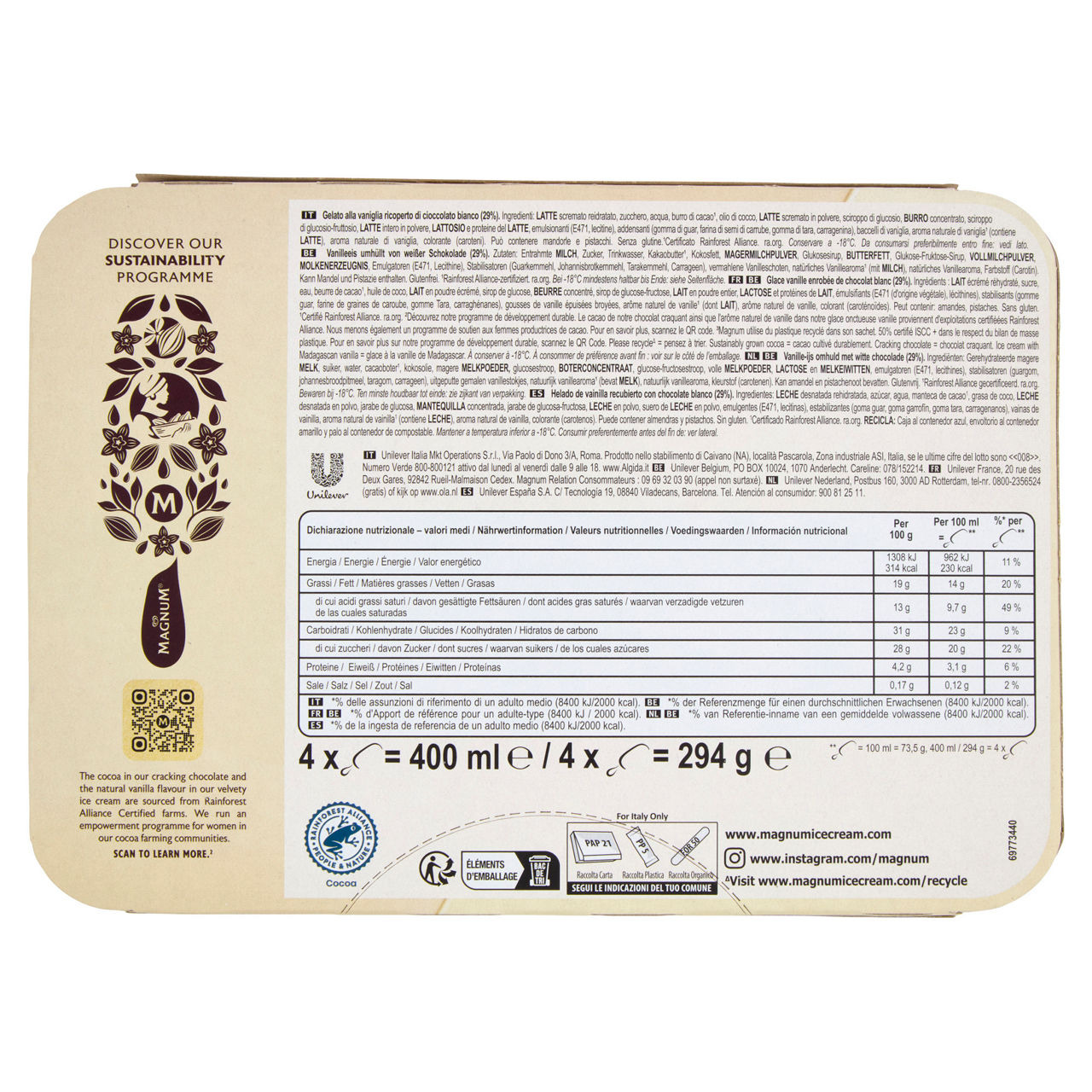 Stecco gelato bianco 4 pz 294 gr - Immagine 21