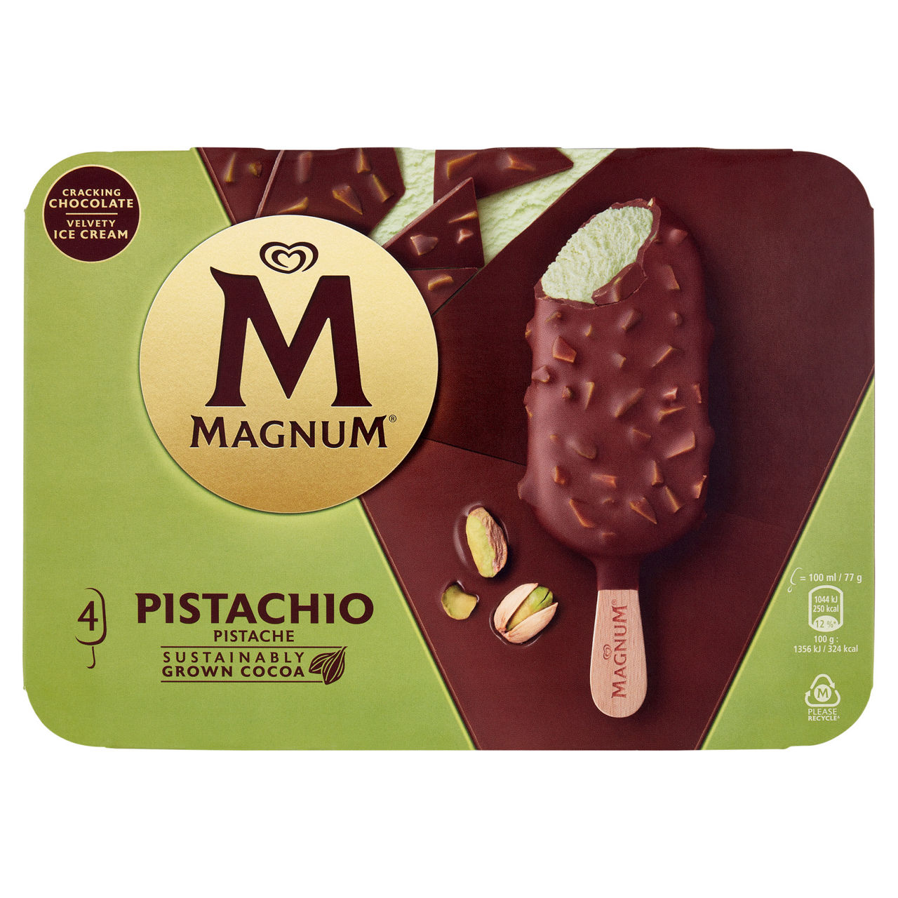 Stecco gelato al pistacchio 4 pz 308 gr