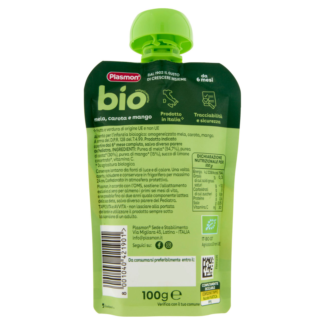 Spremi e gusta mela-carota-mango bio plasmon g 100 - Immagine 31