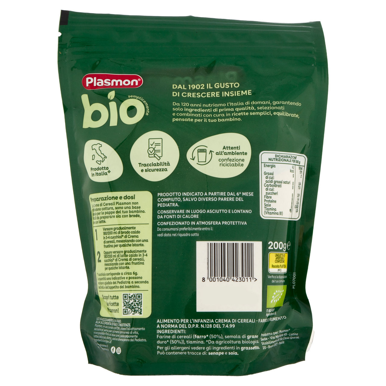 Crema di farro e frumento bio 200 gr - Immagine 31