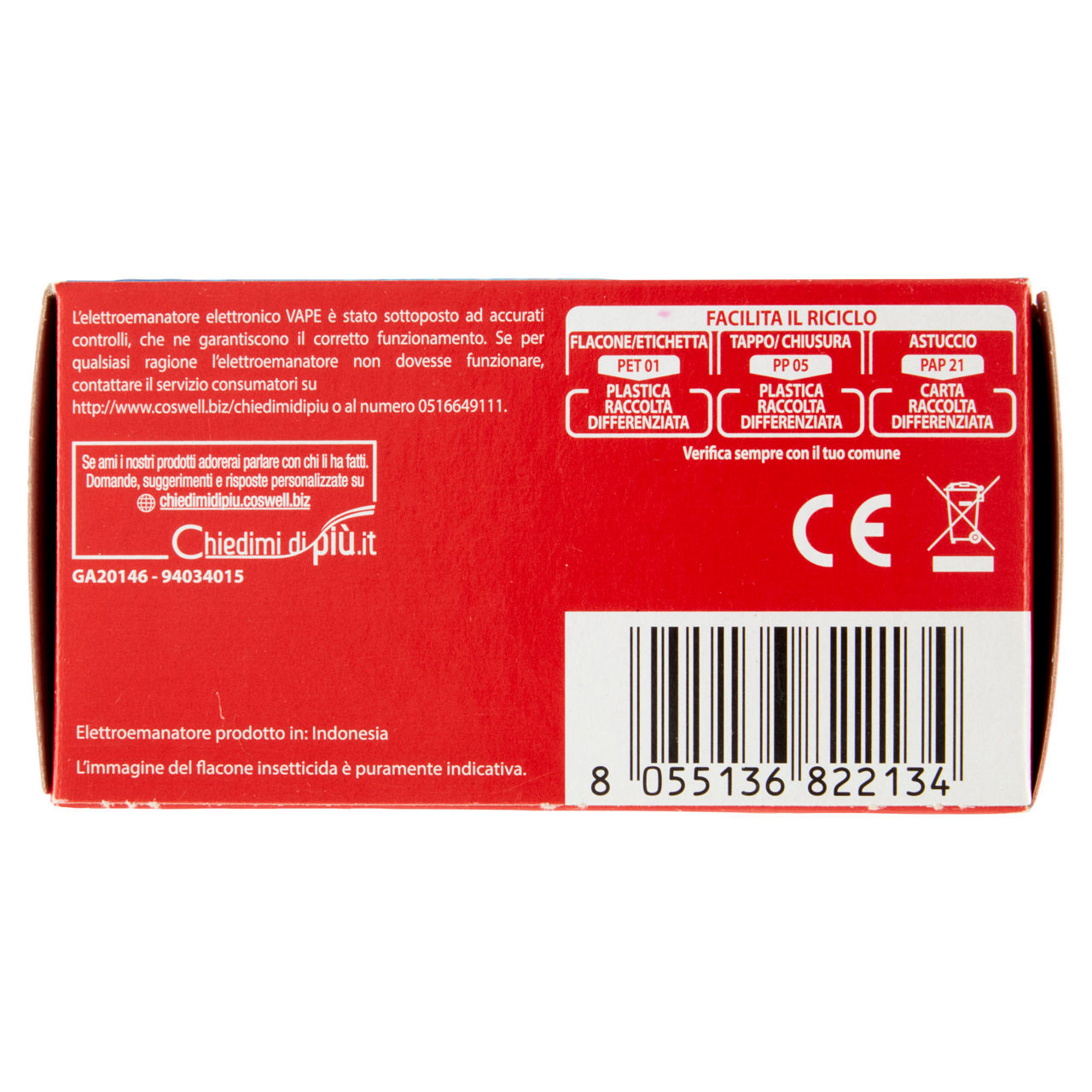 Insetticida elettroemanatore con ricarica liquida 60 notti 30 ml - Immagine 21