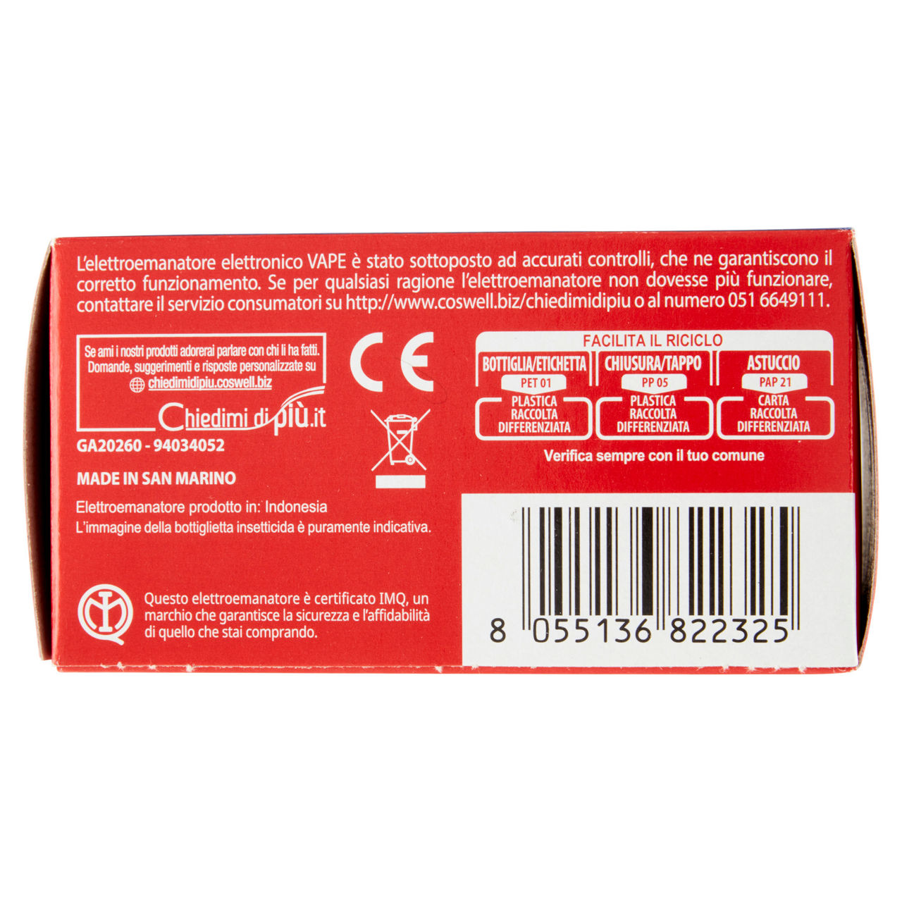 Insetticida elettroemanatore mosche e zanzare con ricarica liquida 480 ore 22 ml - Immagine 51