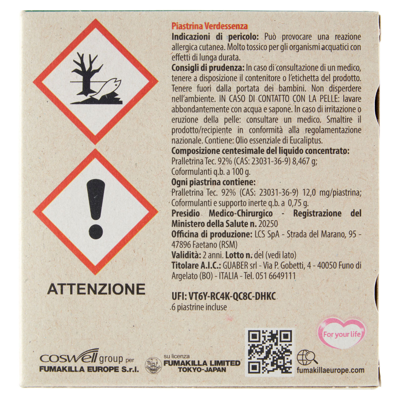Insetticida diffusore per piastrine con ricarica e spina 6 piastrine - Immagine 51