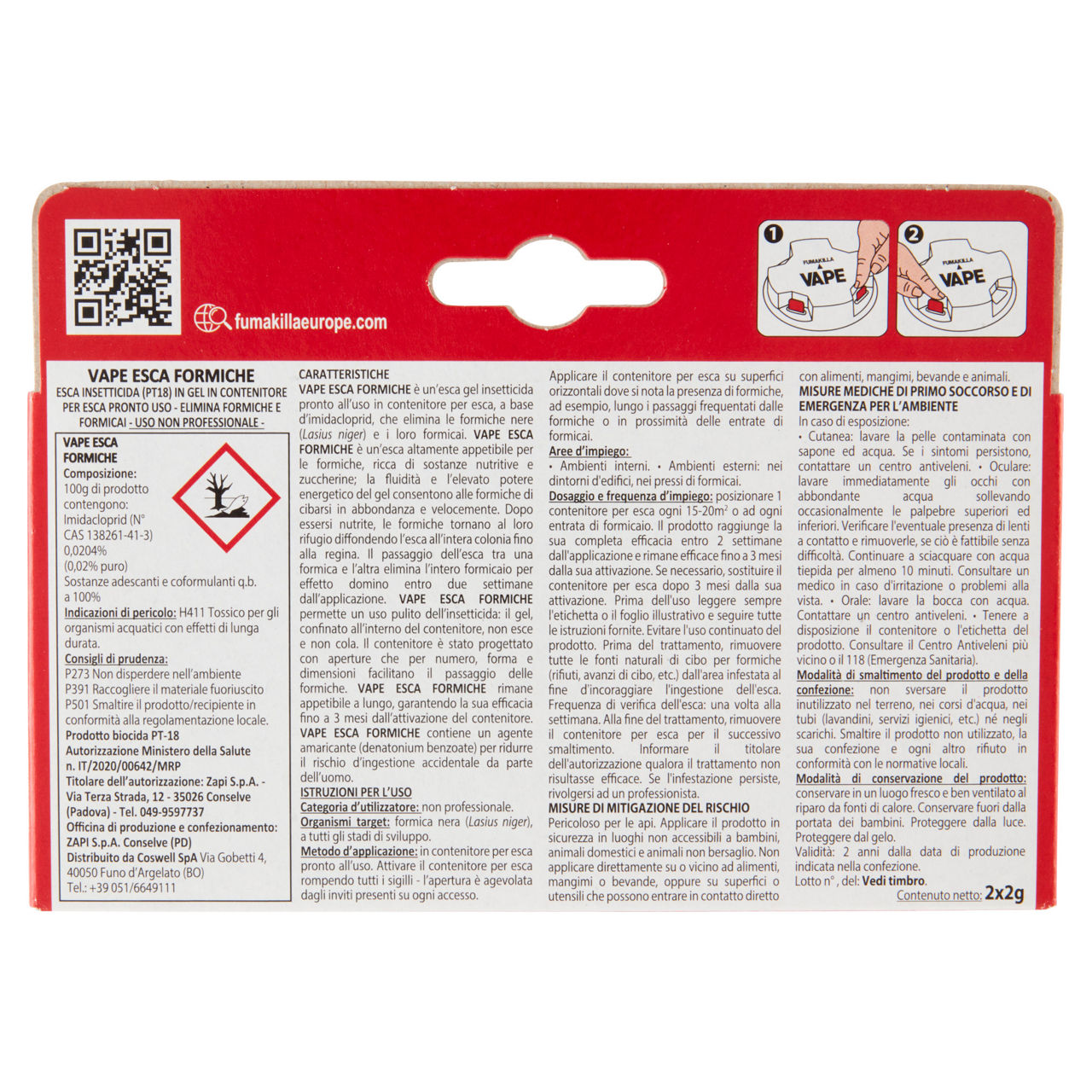 Esca insetticida per formiche vape pz.2 - Immagine 21