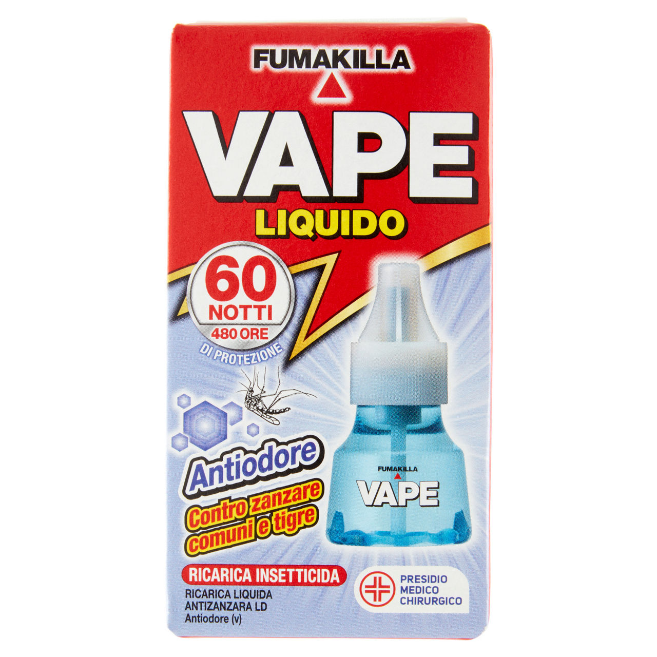 Ricarica liquida antiodore per insetticida 60 notti 30 ml