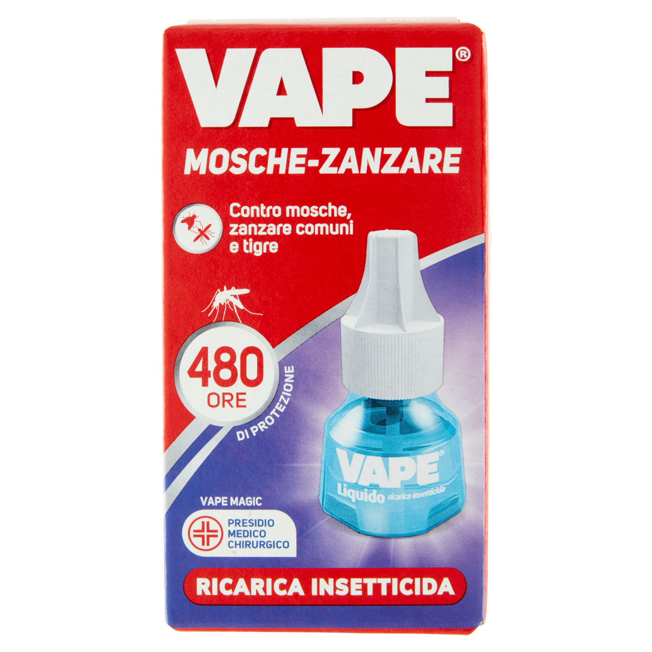 Ricarica liquida contro mosche e zanzare per insetticida 480 ore 22 ml - Immagine 01