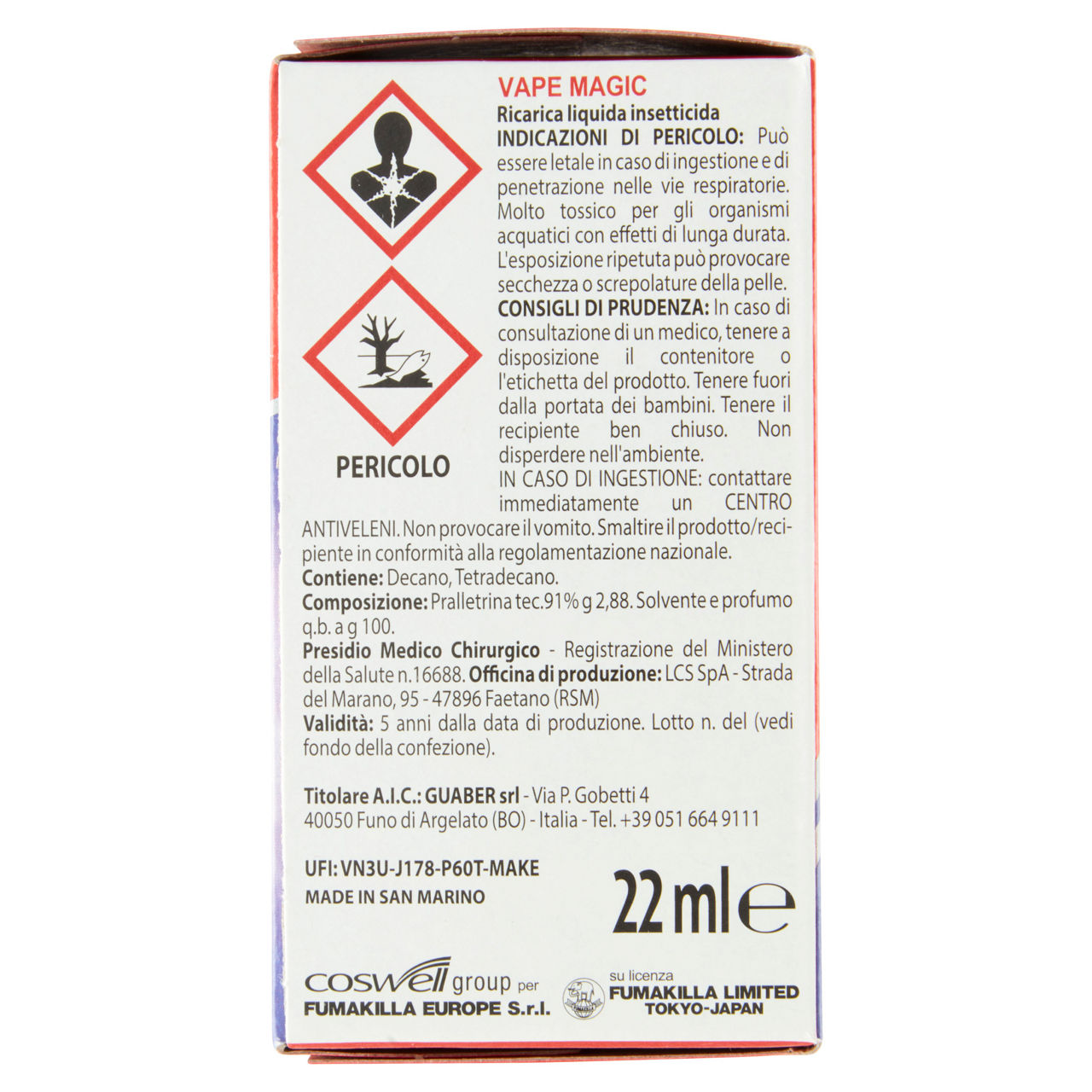 Ricarica liquida contro mosche e zanzare per insetticida 480 ore 22 ml - Immagine 11