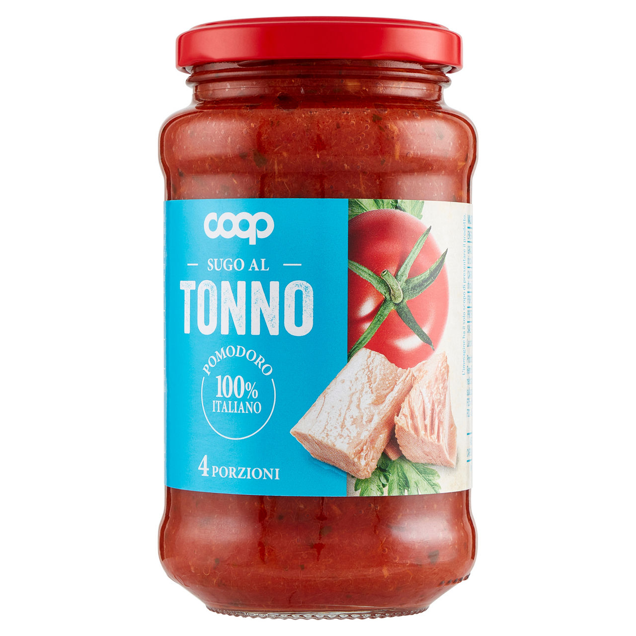Sugo al tonno vaso vetro coop g 400
