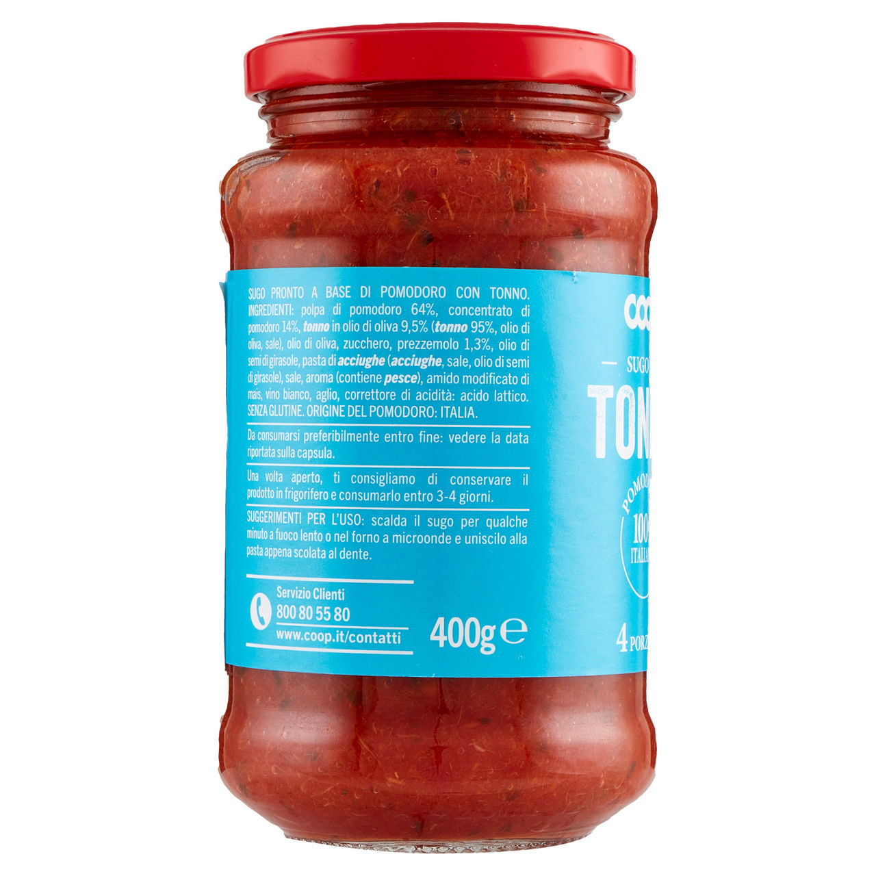 Sugo al tonno vaso vetro coop g 400 - Immagine 51
