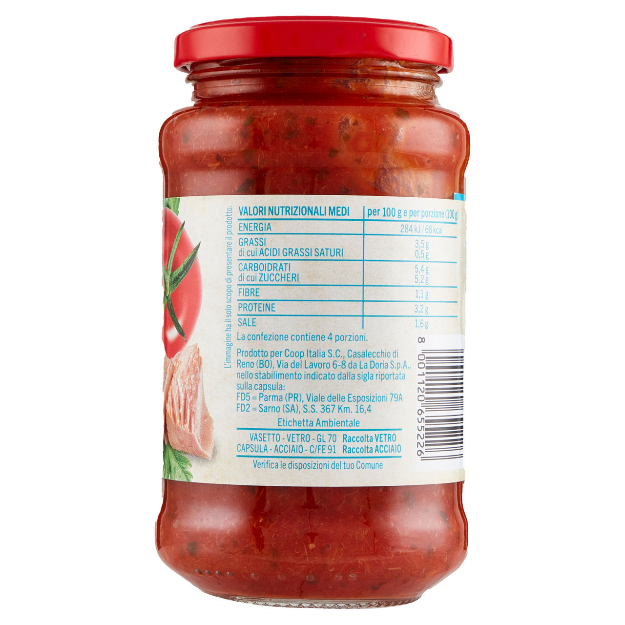 Sugo al tonno vaso vetro coop g 400 - Immagine 31